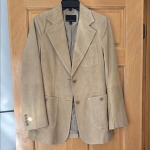 Banana Republic Light Tan Suede Blazer